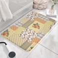 thumbnail image 3 of Pioneer Flower Floral Print Flannel Non Slip Door Rugs,Washable Door Mats Indoor,Decorative Door Mats,Dirt-Resistant and Absorbent Doormat for Entrance,Bedroom,Kitchen,Bathroom,23.5"x16", 3 of 5