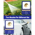 thumbnail image 3 of Upgraded Jet Nozzle High Pressure Hose Nozzle, Hydro Jet Heavy Duty Nozzle Sprayer With 2 Different Nozzles, 2-In-1 High Pressure Wand, Hose Quick Connectors For Patio Car Pet Window Washing, 3 of 9