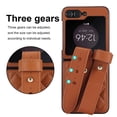 thumbnail image 5 of ChicShell Shockproof Case for Samsung Galaxy Z Flip 7, Slim Case with Adjustable Wrist Strap, Luxury PU Leather Soft Bumper Protective Cover Case for Samsung Galaxy Z Flip 7 Women Girls, Brown, 5 of 8