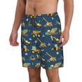 thumbnail image 2 of Fotbe Modern Excavator Trajes de Baño Estampados para Hombre, Shorts de Verano de Secado Rápido, Ropa de Playa, Bañadores-3X-Large, 2 of 6