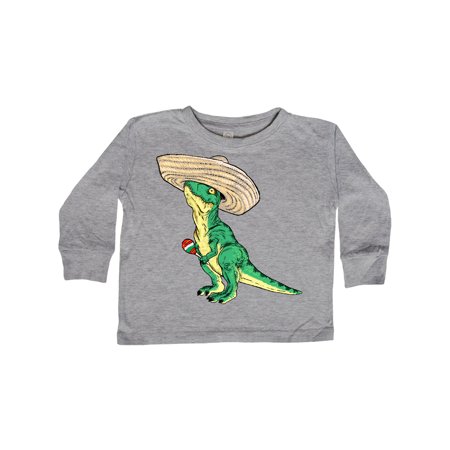 

Inktastic Cinqo De Mayo Baby Rex in Sombero Gift Toddler Boy or Toddler Girl Long Sleeve T-Shirt