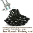 thumbnail image 4 of 6 inch 50 Piece Heavy Duty 5mm Ball Bungee Canopy Cord By Wellmax, Black Color, 4 of 6
