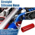 thumbnail image 2 of Unique Bargains 1.75" ID 6" Length 4-Ply Reinforced High Temp Straight Coupler Silicone Reducer Hose Red for Car, 2 of 6
