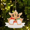 thumbnail image 1 of Adornos navideños personalizados Fiudx trineo familiar para árbol de Navidad, 1 of 2