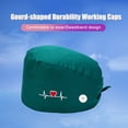 thumbnail image 2 of Paquete De 4 Gorros De Trabajo Para Enfermera, Servicio Prolongado, Color Puro, Botón Pulido Opaco, Gorros De Trabajo Multifuncionales Unisex, Uniformes De Trabajo Cateissary AP008643-01, 2 of 5
