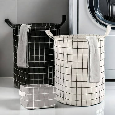 3 Pack Foldable Laundry Basket with Handles,Baby Laundry Hamper for Clothes,Toys,Blankets,and Towels,Perfect for Home,Bedroom,Bathroom