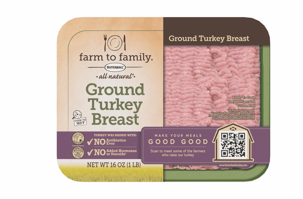 Farm to Family by Butterball 98% Fat Free Ground Turkey, No Antibiotics ...