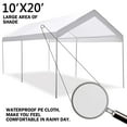 thumbnail image 6 of Gymax Steel Frame Party Tent Canopy Shelter Portable Car Carport Garage Cover, 6 of 10