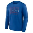 thumbnail image 2 of Men's Royal New York Giants Advance to Victory Long Sleeve T-Shirt, 2 of 3