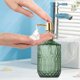 thumbnail image 5 of Botella de botella de jabón de vidrio tipo bomba – Champú recargable, gel de ducha. Envase, diseño antideslizante texturizado, bomba impermeable, cocina reutilizable en el baño doméstico, 5 of 6