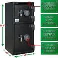 thumbnail image 6 of Templeton Safes T859 Large Double Door Depository Drop Safe with Electronic Multi-user Keypad and Key Backups, 6 of 6
