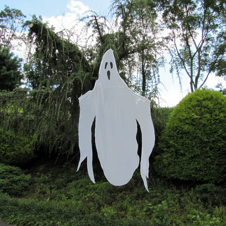 Huge 7' Hang Scary White Cloth Ghost Haunted House Prop Fabric Halloween Decor Huge 7' Hang Scary White Cloth Ghost Haunted House Prop Fabric Halloween Decor