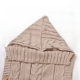 thumbnail image 2 of xiaxaixu Newborn Kids Sleeping Bag, Knitted Buttons Swaddle Wrap Blanket, 2 of 5