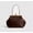 coffee, variant on Large Women's Kiss Lock Bag PU Medium Top Handle Handbags Kiss Clasp Shoulder Bags Tote Purse Messenger Clutch