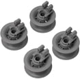 thumbnail image 1 of 4 Pcs Rouleau pour Lave-Vaisselle 611666, Support Supérieur Panier Égouttoir Chemin de Table Rail Roues pour Boschh 00611666, 1 of 5