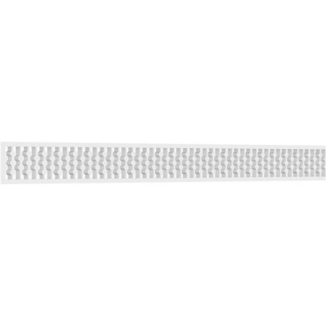 Ekena Millwork RUNP04X0625X48BRD 4 x 48 in. Pitch 0.62 in. Bridgeport Architectural Grade PVC Running Trim