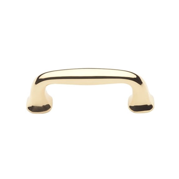 Baldwin 4361030 3" Severin B Pull Bright Brass Finish