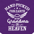 thumbnail image 4 of Inktastic Handpicked for Earth by My Grandma in Heaven Angel Wings Boys or Girls Baby Bib, 4 of 4