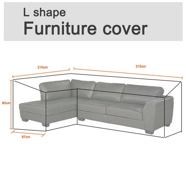 Outdoor Garden Furniture Cover Extra, L Shaped Outdoor Couch Cover