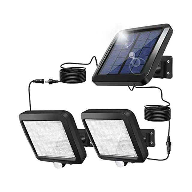 Bombilla Lámpara de pared solar 1800MAH La luz de inducción dura hasta 8H para patio, porche y patio (C) Wdftyju Para estrenar