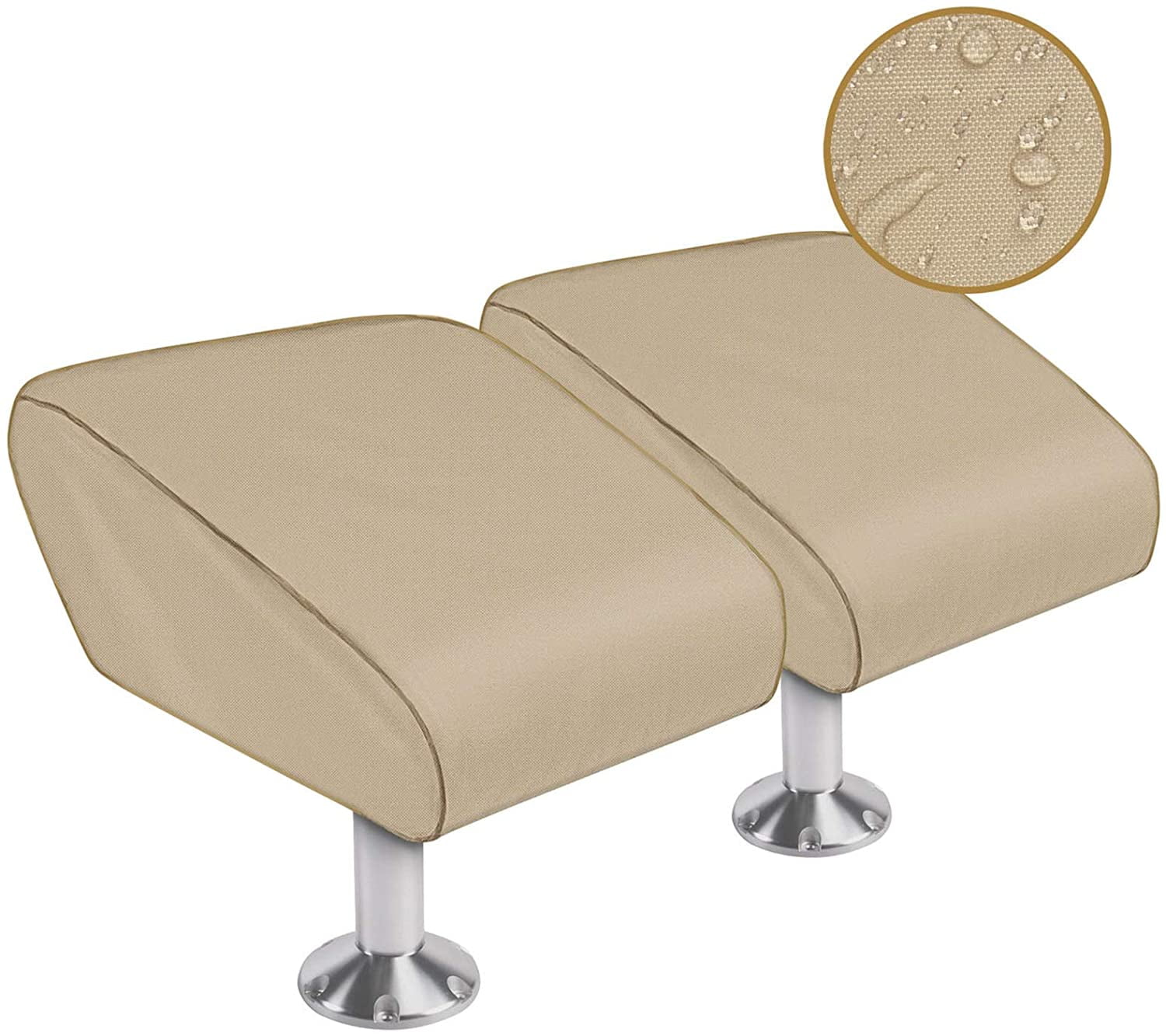 iCOVER Boat Folding Seat Cover2 Pack 600 Denier Canvas Waterproof