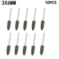 thumbnail image 1 of 10 Pcs 4-12mm conical Rubber Polishing Point Bit 3mm Shank Rotary Tools, 1 of 6