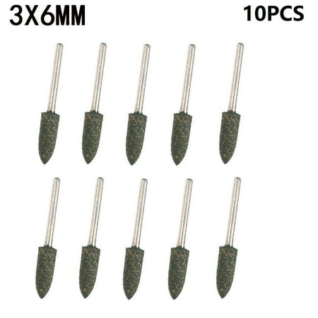 

Leke 10pcs 4-12mm conical Rubber Polishing Point Bit 3mm Shank Rotary Tools