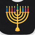 thumbnail image 4 of Inktastic Hanukkah Menorah Candles Boys or Girls Baby Bib, 4 of 4