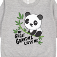 thumbnail image 3 of Inktastic My Great Grandma Loves Me Cute Panda Toddler Sweatshirt, 3 of 4