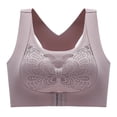 thumbnail image 3 of Eashery Women's Back-Smoothing Comfort Wireless Lift T-Shirt Bra Plus Size Sports Bras for Women Grey 3XL, 3 of 5