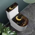 thumbnail image 3 of HELLHERO Moon and Starry Sky Toilet Seat Lid Cover Universal Toilet Top Cover Set & 2 Pcs Set for Gift Easy to Clean Fits All Toilet Shapes, 3 of 5
