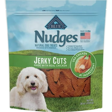 Blue Buffalo Nudges Jerky Cuts Natural Dog Treats, Chicken, 36oz