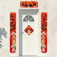 thumbnail image 6 of Eespoir 2026 Horse Year Spring Festival Decor, Door Decors Set with Couplets, Lucky Characters for Holiday Ambiance, Chinese New Year Couplets Set for Home and Office Entrance(C), 6 of 6