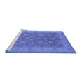 thumbnail image 2 of Ahgly Company Machine Washable Indoor Rectangle Oriental Blue Traditional Area Rugs, 5' x 7', 2 of 4