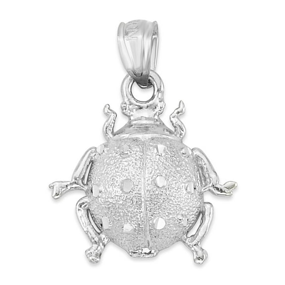 925 Sterling Silver Ladybug Pendant - Animal Insect Jewelry Gifts for Her