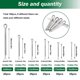 thumbnail image 3 of 160Pcs 6 Size 304 Stainless Steel Cotter Pin Clip Key Fastener Fitting Assortment Kit for Car Mechanic Garden, 3 of 4
