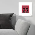 thumbnail image 2 of Gallery Pops Michael Jordan - Jersey Number Red Wall Art, Unframed Version, 12" x 12", 2 of 5