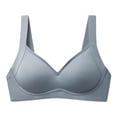 thumbnail image 4 of Women Casual Solid Color Sports Bra Women Comfortable Soft Support No High Support Sports Bras for Women Steel Ring Bra Push Running Sports Bra Up Thin Vest Style Mesh Sports Bra Underwear, 4 of 4