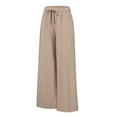 thumbnail image 2 of Yesfashion 2025 Women Sports  Pants High Waist Casual Wide Leg Long Lounge Pull On Trousers with Pocket, 2 of 8