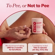O Positiv URO Bladder Control Supplement for Urinary Urgency, Frequency, Leakage with Pumpkin Seed Extract, Soy Germ Extract, Saw Palmetto, 30 Servings (Pack of 1)