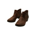 thumbnail image 4 of SUN STONE Womens Brown Breathable Non-Slip Abby Round Toe Block Heel Booties 9.5 M, 4 of 10