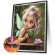 thumbnail image 5 of Pintura de diamante 5D DIY, taladro redondo completo, Kit de chica dulce, decoración del hogar, 30x40cm, 5 of 9
