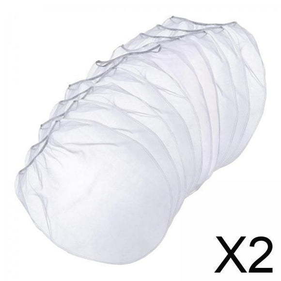 2x10 Bolsas De Filtro De Pintura Con Borde A Prueba De Fugas, Bolsa Filtrante Práctica Y Fácil De Usar, Blanca, 1 Galón
