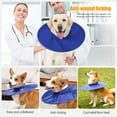 thumbnail image 4 of Dog Recovery Collar, Soft Comfy Adjustable E-Collar For Pet Cats Dog, Dog Cone Anti-Bite Anti-Lick Easy Eat and Drink Blue M, 4 of 5