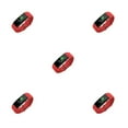 thumbnail image 1 of kurtrusly Bracelet Intelligent Étanche Montre Intelligente de Mise en Forme Multifonction Fonction de Rappel Bracelet Compatible Bluetooth Natation Course Rouge 5Ensemble, 1 of 6