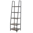 thumbnail image 1 of JOMEED Industrial 5 Tier Open Shelf Ladder Bookcase, Gray & Brown, 1 of 9