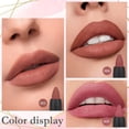 thumbnail image 2 of Juego de 3 lápices de labios y lápiz labial mate color beige nude, castaño, malva, mate grueso, lápiz labial resistente al agua de 24 horas de duración 5, 6 y 9, 2 of 5
