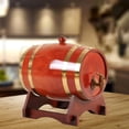 thumbnail image 1 of retro Elaboración especial Dispensador de es de cerveza con soporte para Vino 3L marrón rojizo Yotijar Barril de vino, 1 of 8