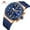 Blue rose gold, variant on Men Watches Business Casual Wrist Watch (Chronograph/Waterproof/Luminous/Calendar) Silicon Band Fashion Watches for Men…