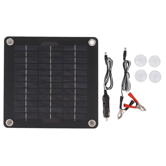 LAMIRO Waterproof Solar Battery Maintainer Car RV Charger 12 Volt Trickle 10W